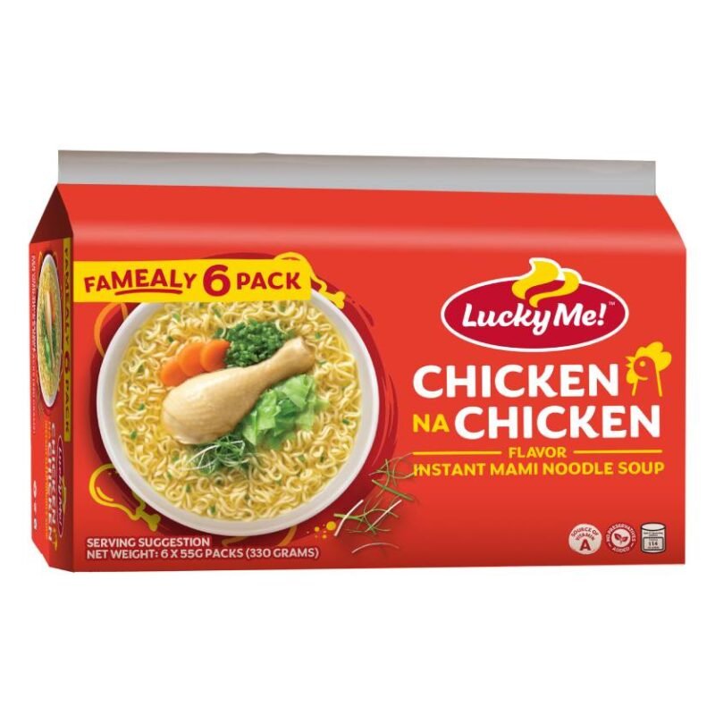 Lucky Me Chicken Noodles 6pack