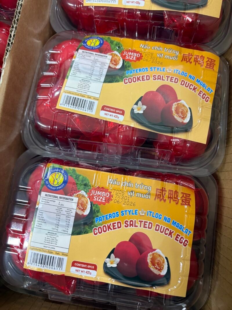 Cooked Salted Duck Eggs 6pcs
