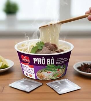 Vifon Phở Bò Rice Noodle Beef Flavor - Bowl 70g