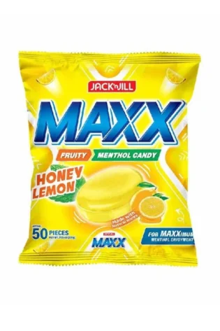 Maxx Fruity Menthol Candy - Lemon Pack of 50