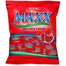 Jack 'n Jill Maxx Cherry Menthol Candy 50pcs