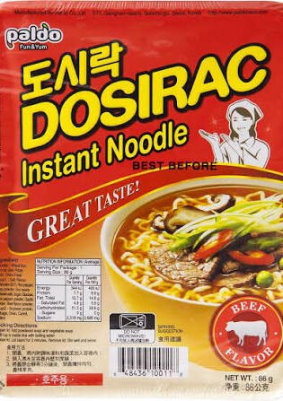 Paldo Dosirac Instant Noodle - Beef Flavor 86g